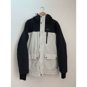 AIRBLASTER Grampy 3000 Snowboard Ski Jacket Men Sz M Blue Ivory Performance